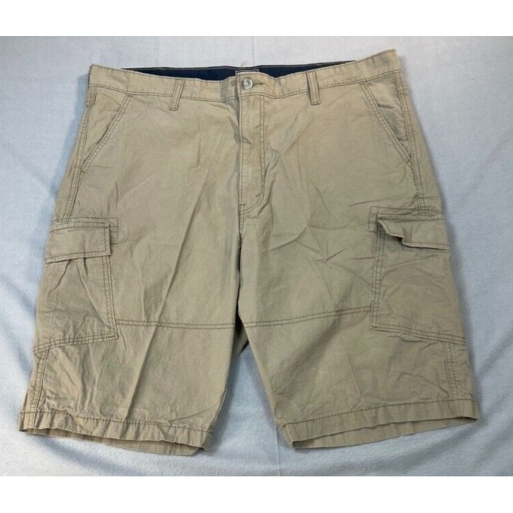 LEVI Cargo Shorts 42 Tan Gold Edition 6 Pockets FLAT POCKETS SIGNATURE‎